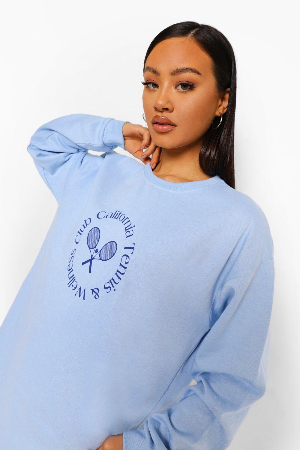 Boohoo tennis sweatshirt hot sale